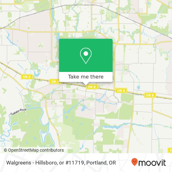 Mapa de Walgreens - Hillsboro, or #11719