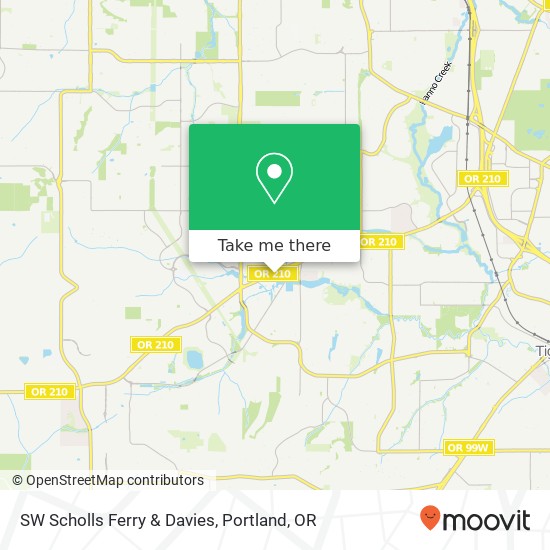 Mapa de SW Scholls Ferry & Davies