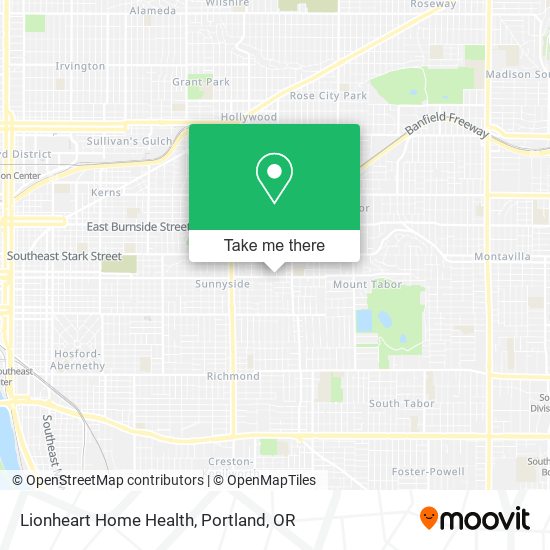 Lionheart Home Health map