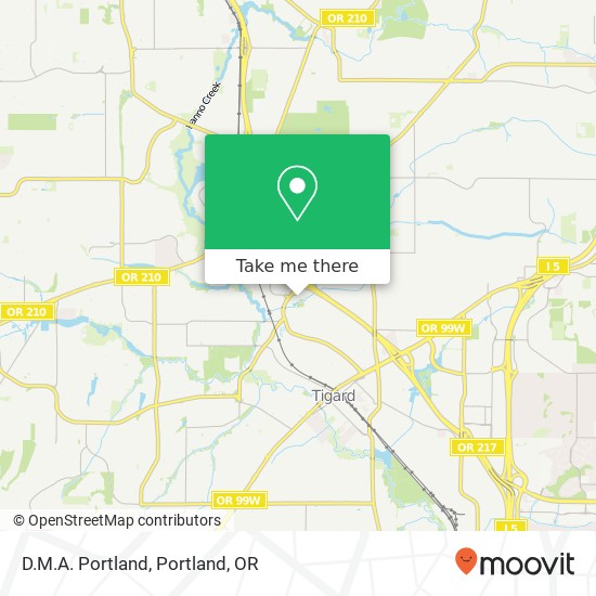 D.M.A. Portland map