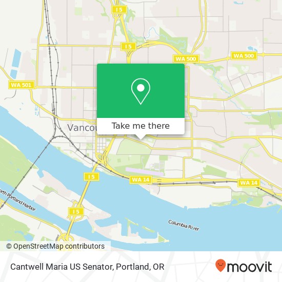 Mapa de Cantwell Maria US Senator
