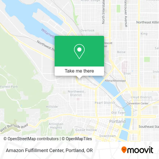 Mapa de Amazon Fulfillment Center