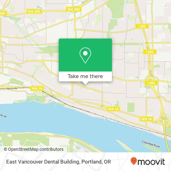 East Vancouver Dental Building map