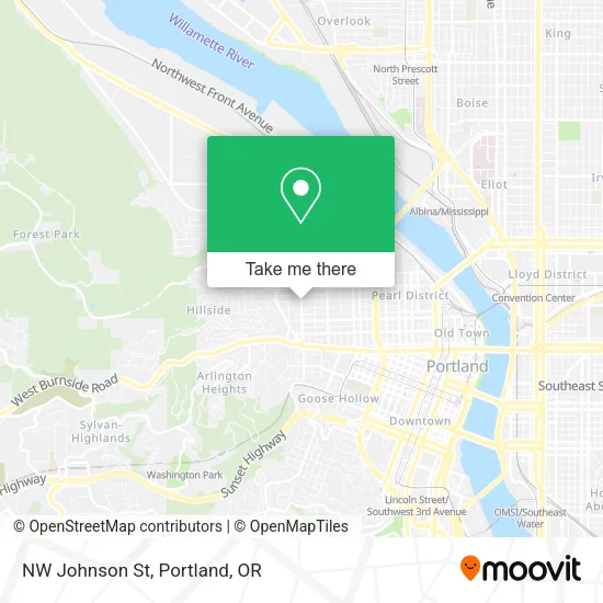 Mapa de NW Johnson St