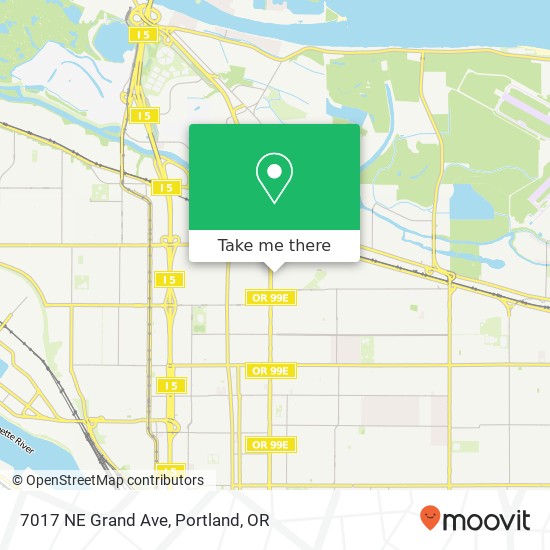 7017 NE Grand Ave map