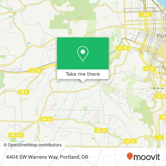 Mapa de 4404 SW Warrens Way