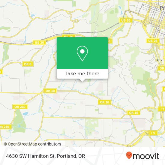 4630 SW Hamilton St map