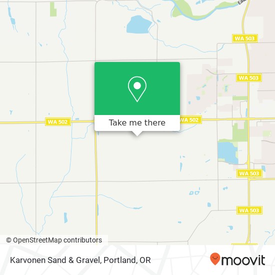 Karvonen Sand & Gravel map