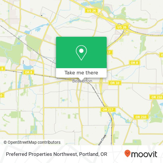 Preferred Properties Northwest map