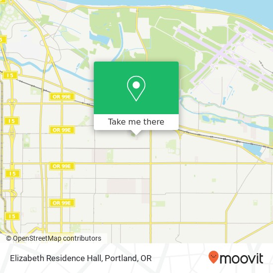 Mapa de Elizabeth Residence Hall