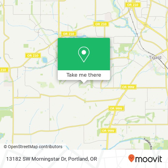 13182 SW Morningstar Dr map