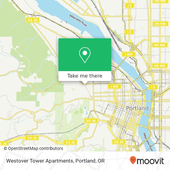 Mapa de Westover Tower Apartments