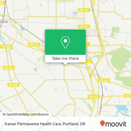 Kaiser Permanente Health Care map