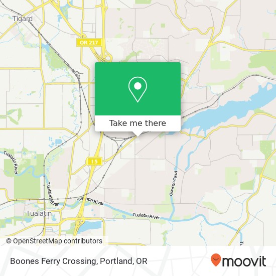 Boones Ferry Crossing map