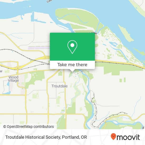 Troutdale Historical Society map