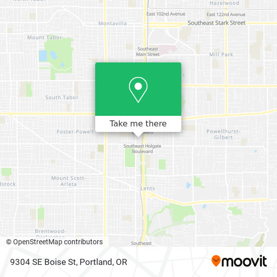 9304 SE Boise St map