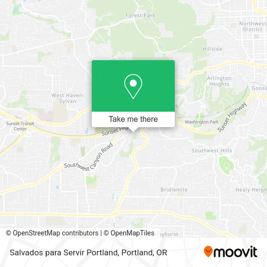 Mapa de Salvados para Servir Portland