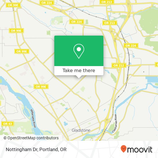 Mapa de Nottingham Dr