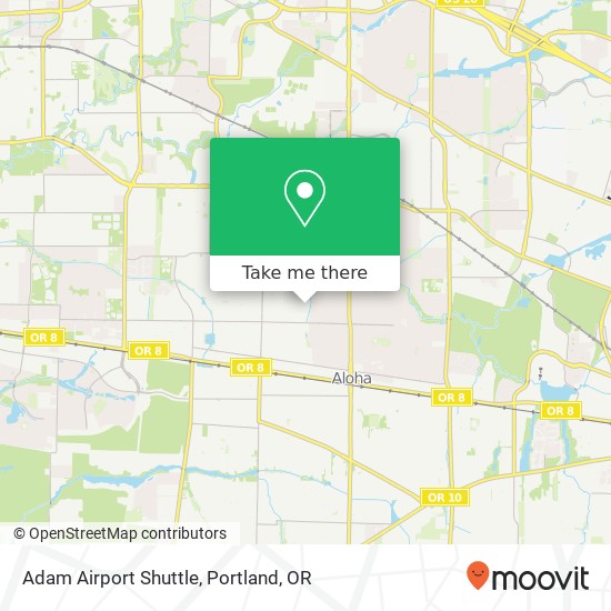 Adam Airport Shuttle map