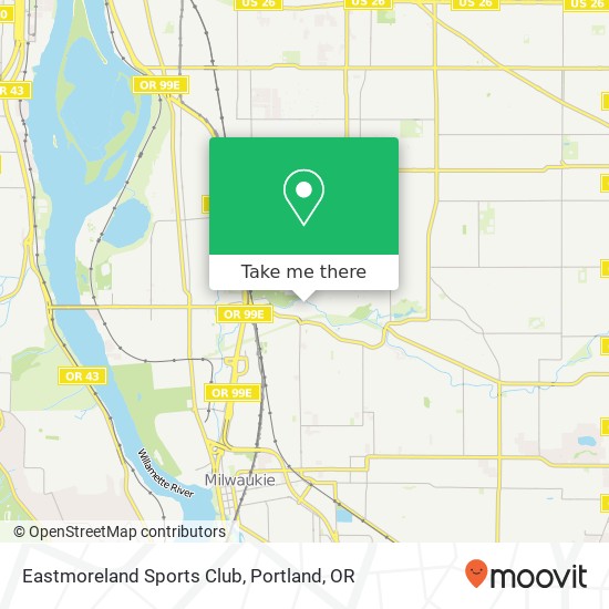 Mapa de Eastmoreland Sports Club