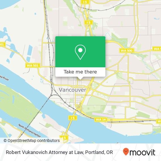 Mapa de Robert Vukanovich Attorney at Law