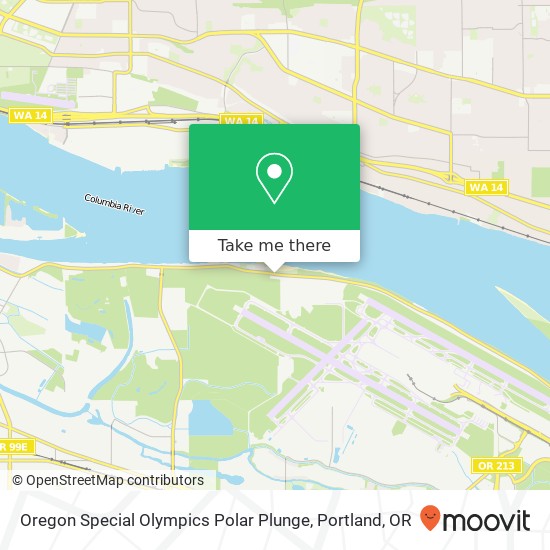 Oregon Special Olympics Polar Plunge map