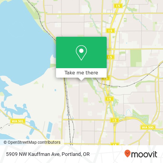 Mapa de 5909 NW Kauffman Ave