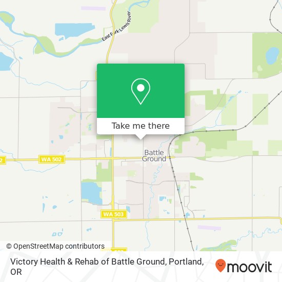 Mapa de Victory Health & Rehab of Battle Ground