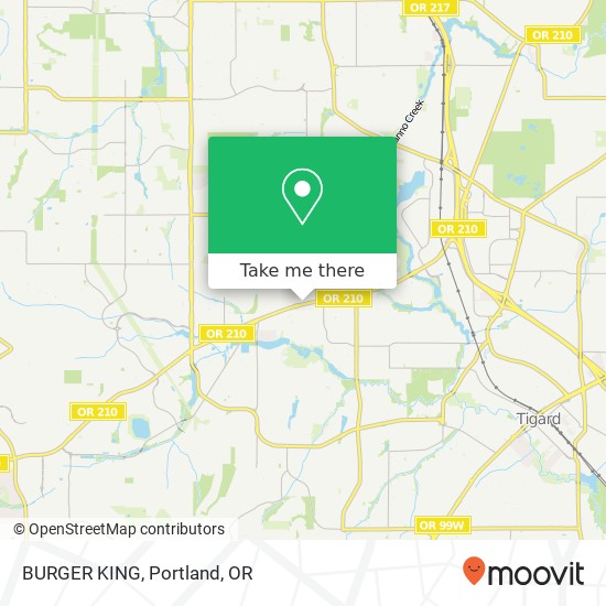 BURGER KING map