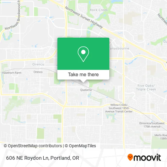 Mapa de 606 NE Roydon Ln