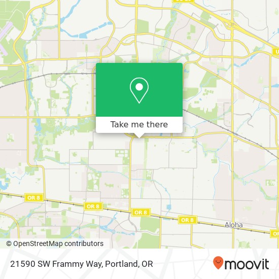 Mapa de 21590 SW Frammy Way