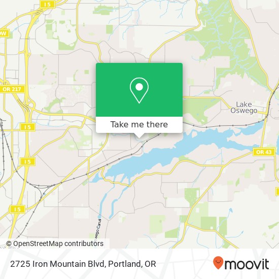 Mapa de 2725 Iron Mountain Blvd