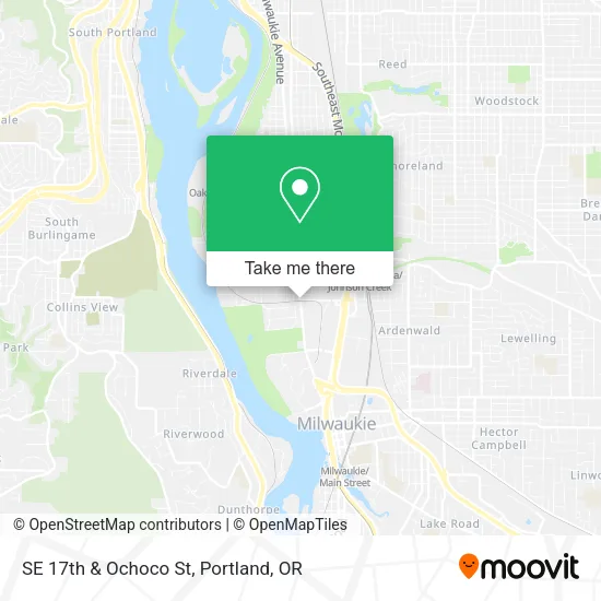 Mapa de SE 17th & Ochoco St