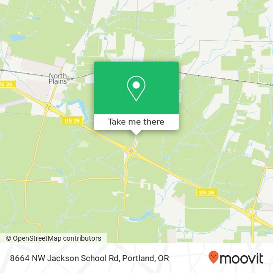 8664 NW Jackson School Rd map