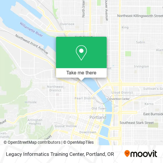 Legacy Informatics Training Center map