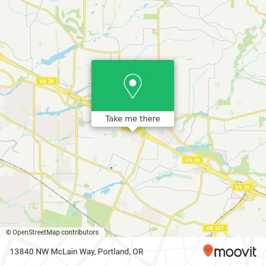 Mapa de 13840 NW McLain Way