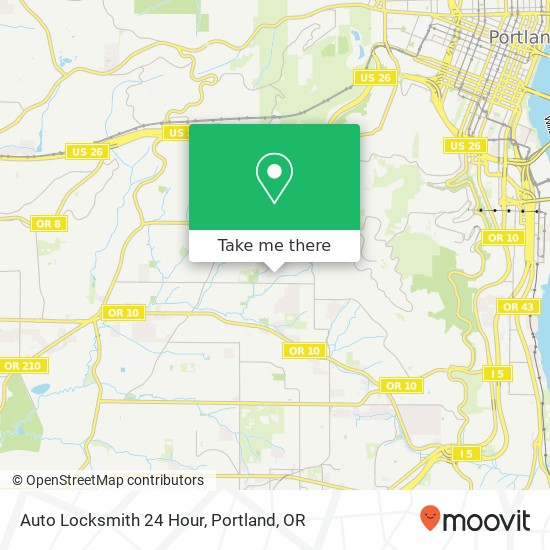Mapa de Auto Locksmith 24 Hour