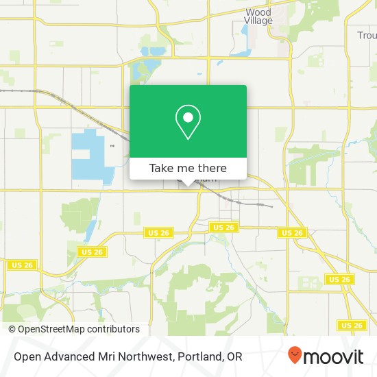 Mapa de Open Advanced Mri Northwest