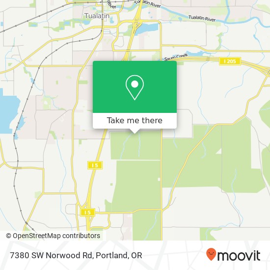 Mapa de 7380 SW Norwood Rd