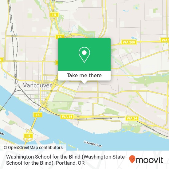 Mapa de Washington School for the Blind