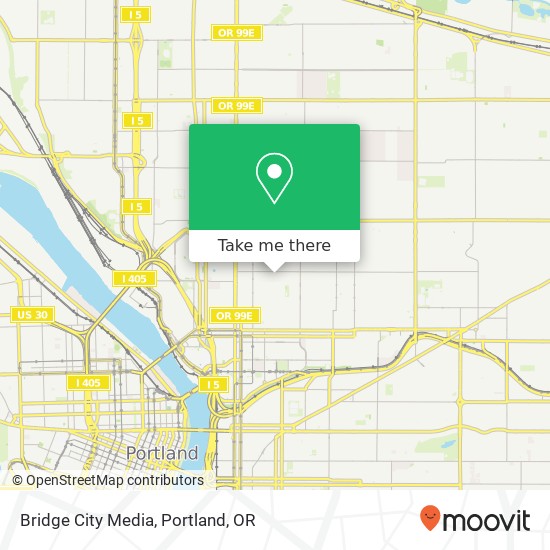 Mapa de Bridge City Media