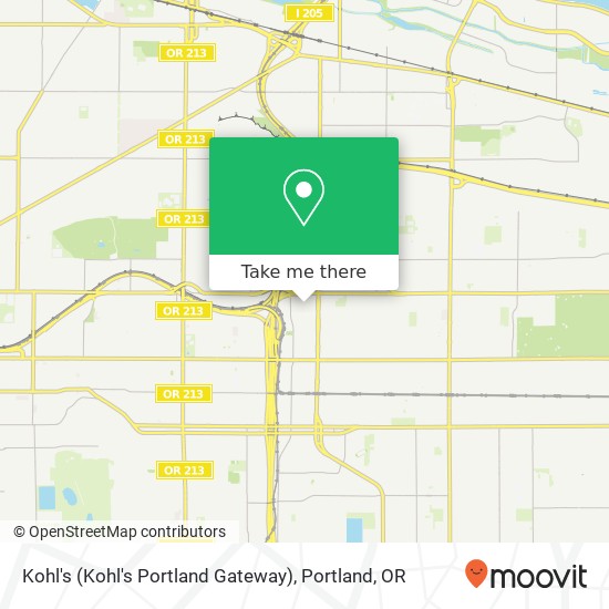 Mapa de Kohl's (Kohl's Portland Gateway)