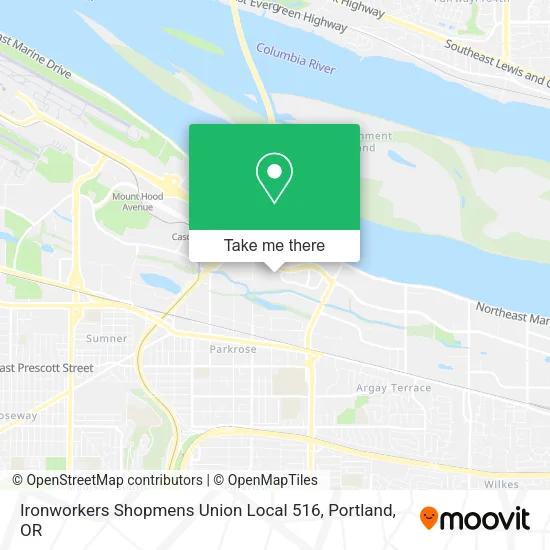 Ironworkers Shopmens Union Local 516 map