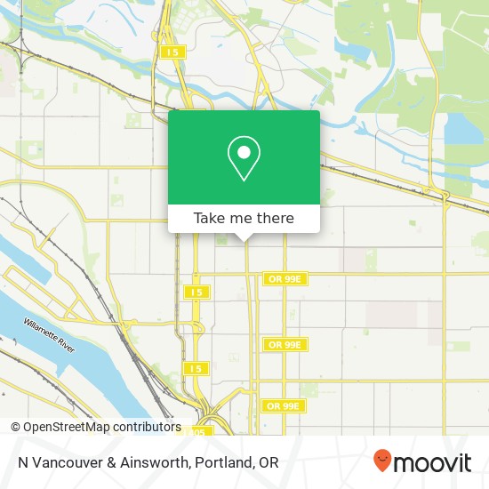 N Vancouver & Ainsworth map