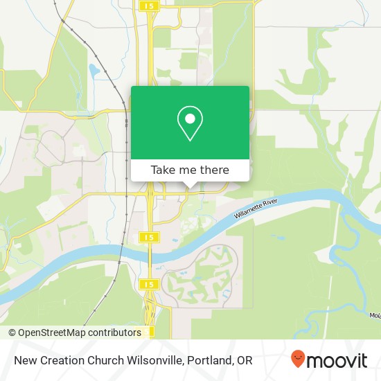 New Creation Church Wilsonville map