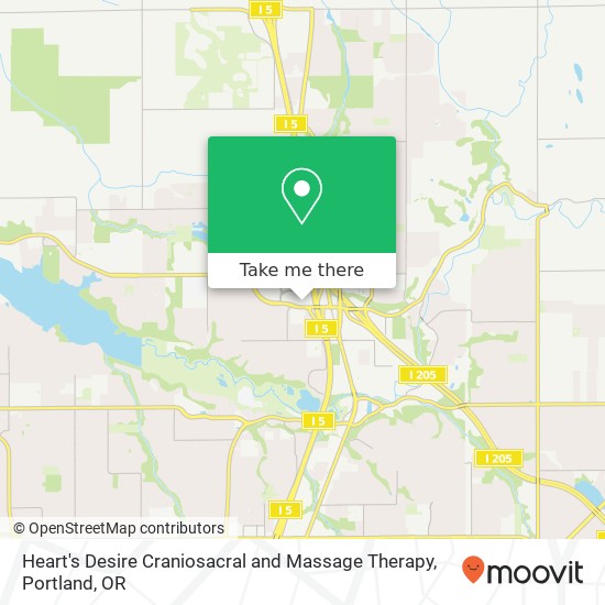 Heart's Desire Craniosacral and Massage Therapy map