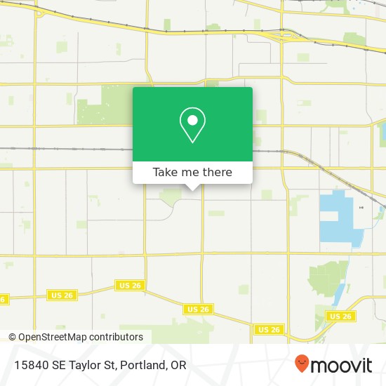 Mapa de 15840 SE Taylor St