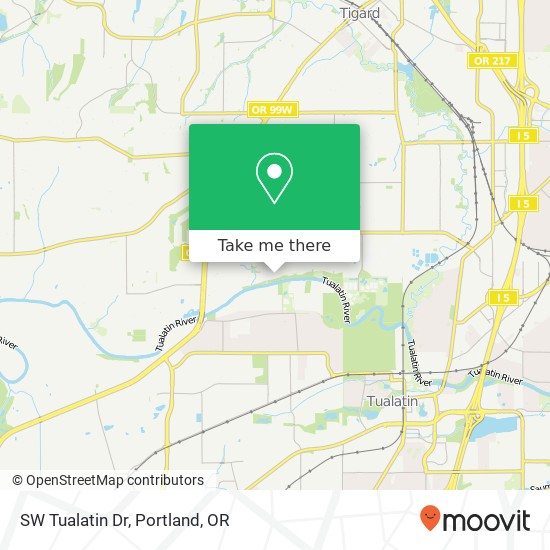 SW Tualatin Dr map