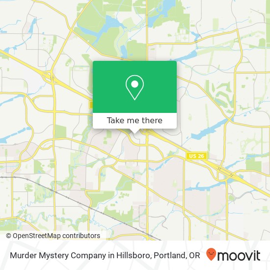Mapa de Murder Mystery Company in Hillsboro