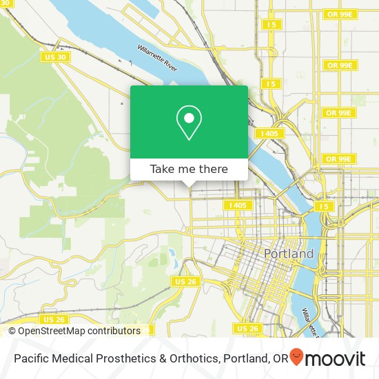 Pacific Medical Prosthetics & Orthotics map